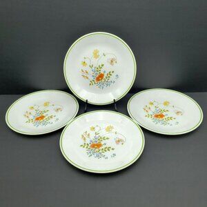 Corelle Wildflower Salad Plates Corning Spring Bouquet Luncheon Plates